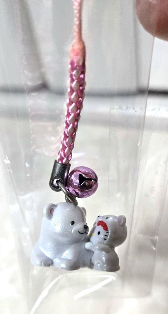 【激レア】ご当地キティ 根付け 水族館 シロクマ親子　白くまキティー