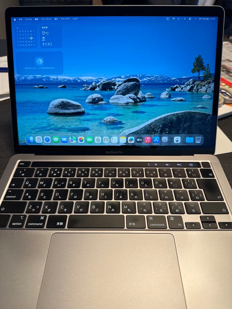 M1チップ Macbook Pro 2020 メモリ16gb SSD512gb