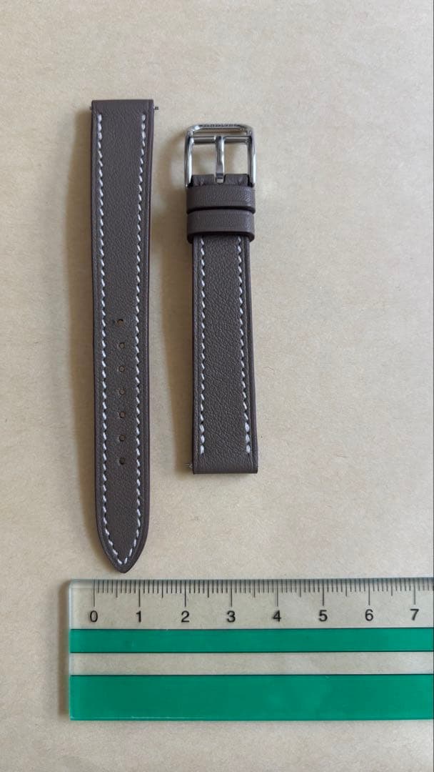 〈未使用〉HERMES ケープコッド　ストラップ　エトゥープ　レザーベルト