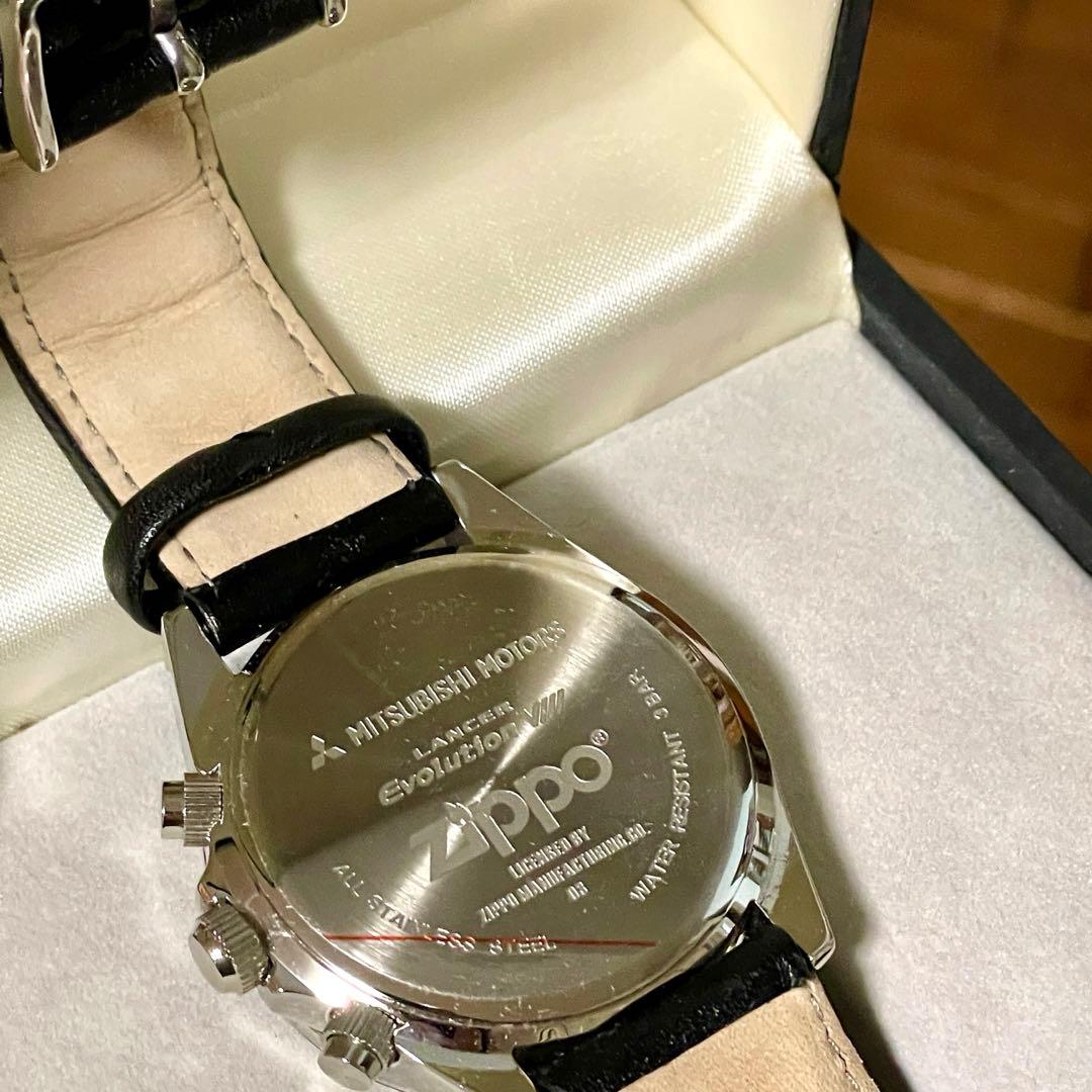 【非売品】ランサーエボリューション Ⅷ 腕時計 ジッポ zippo クロノグラフ