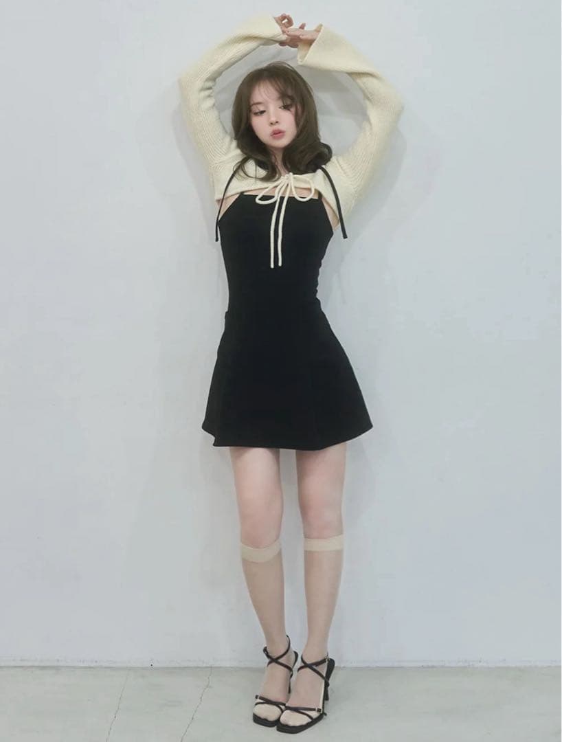 ワンピース ANDMARY Lamia knit set minidress