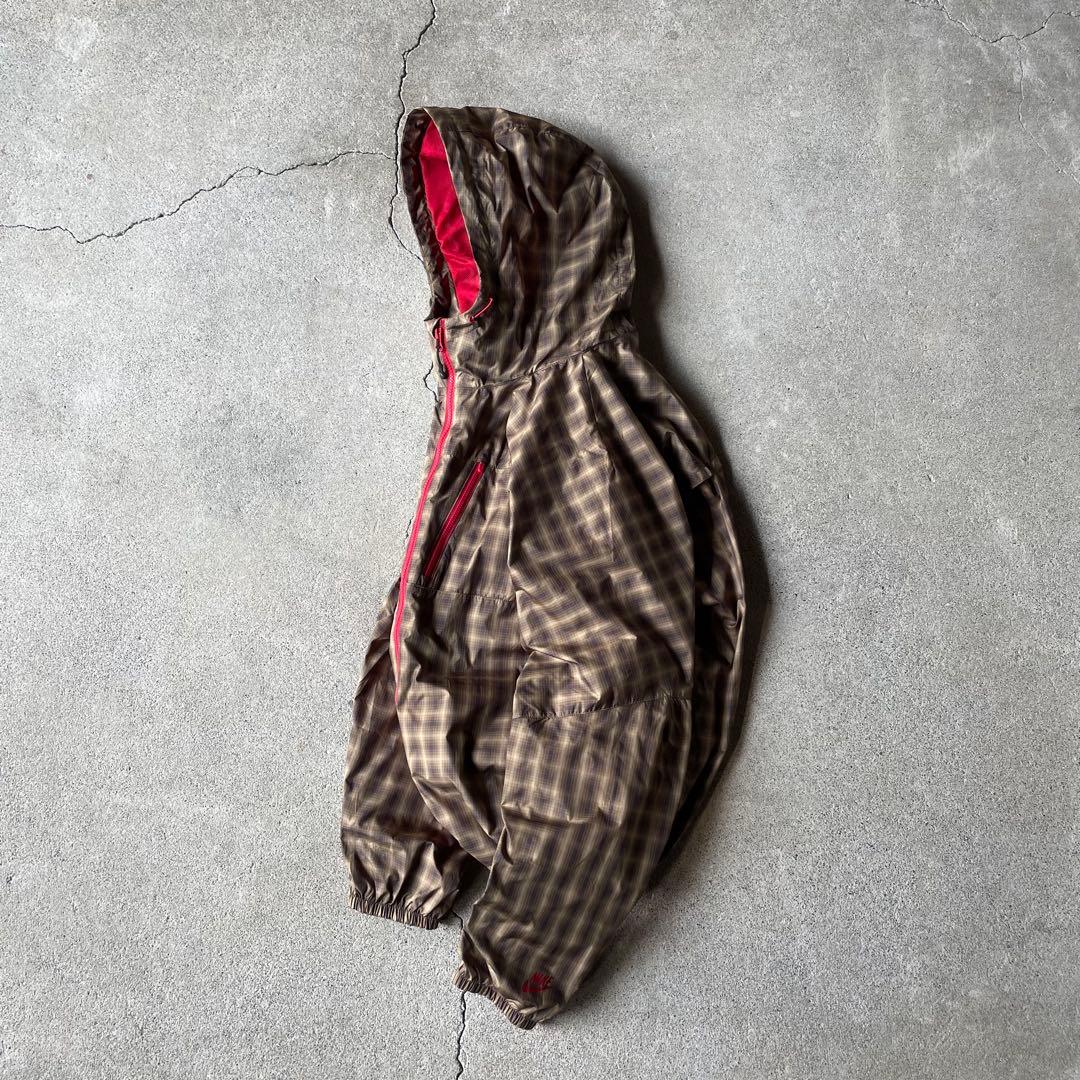 ジャケット・アウター 00s old nike check pattern shell jacket