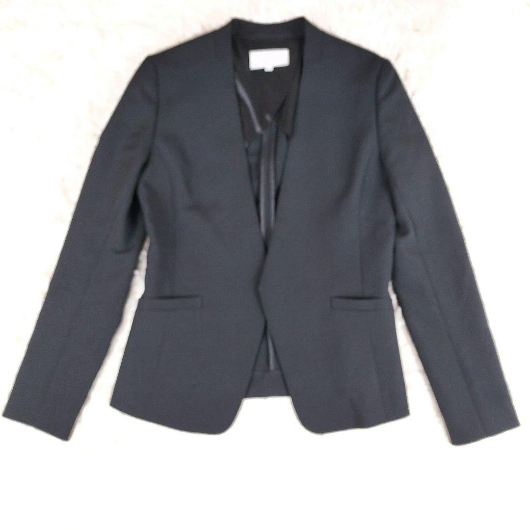 ✨️美品✨️ アンタイトル セットアップ パンツスーツ ノーカラー 洗える S