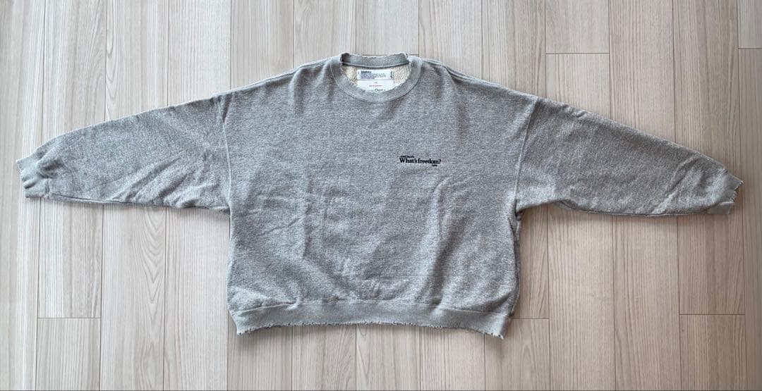 【美品】DAIRIKU 21ss 撥水スウェット グレー M