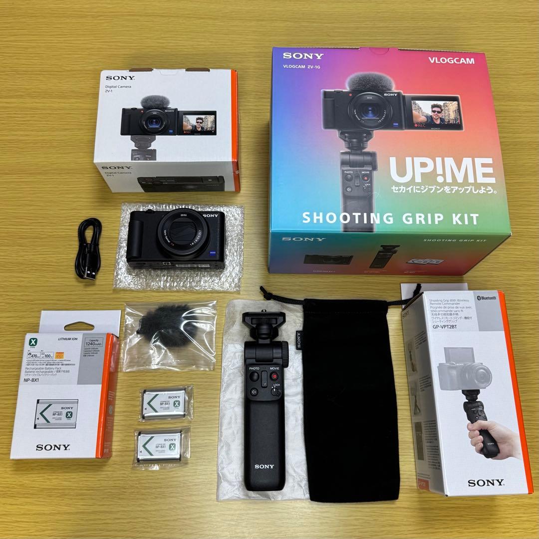 【美品】SONY VLOGCAM ZV-1G シューティンググリップキット