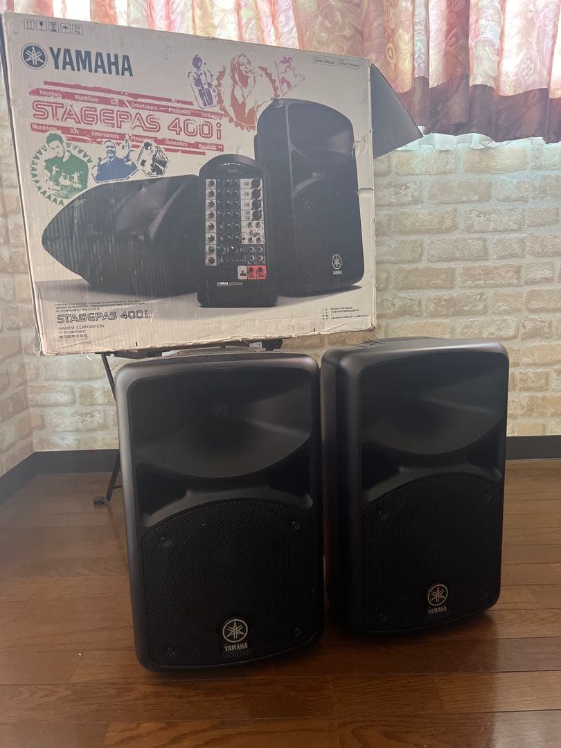 YAMAHA ヤマハ ポータブルPAシステムSTAGEPAS400i スタンド付