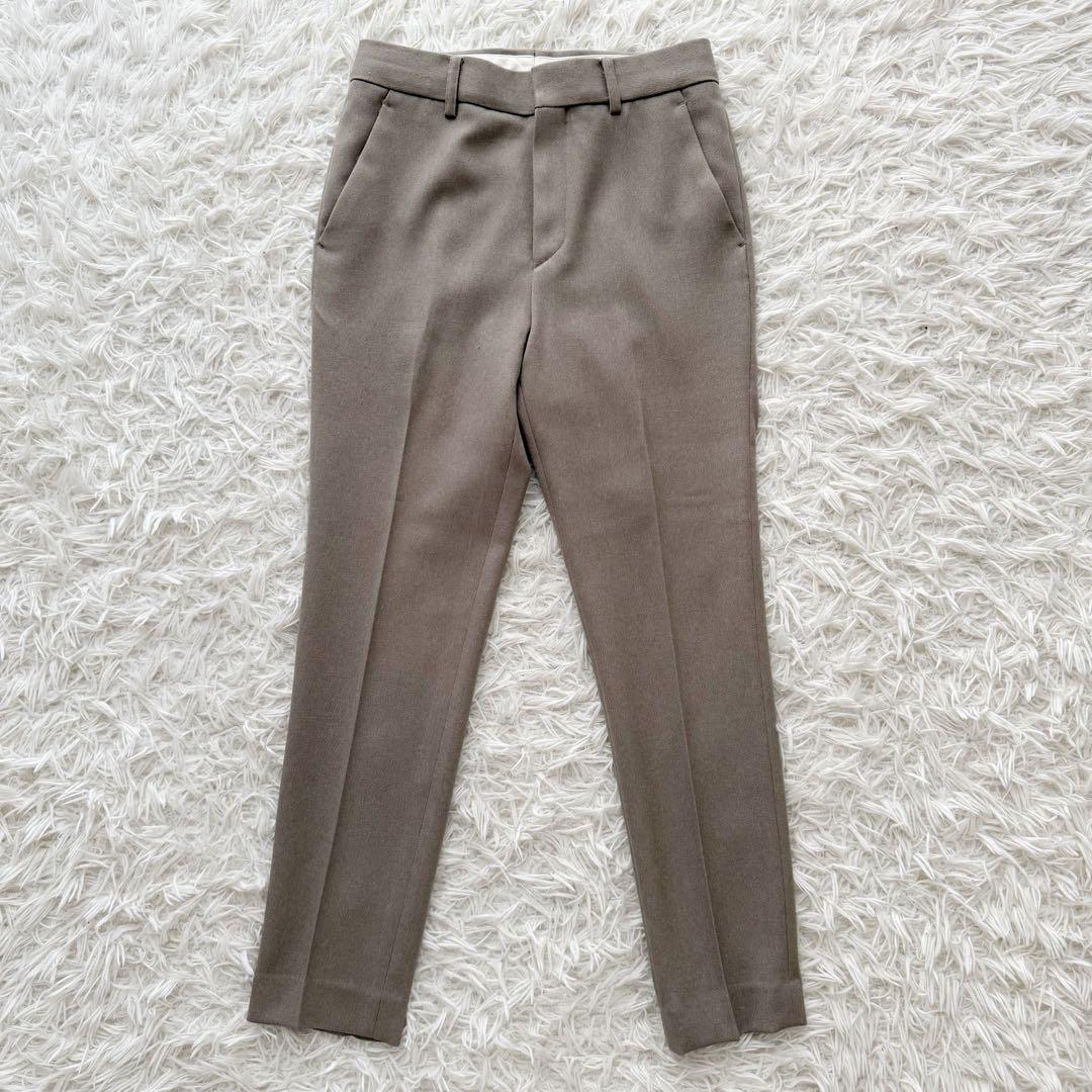 SHIPS シップス セットアップスーツ ノーカラー モカベージュ 手洗可 34