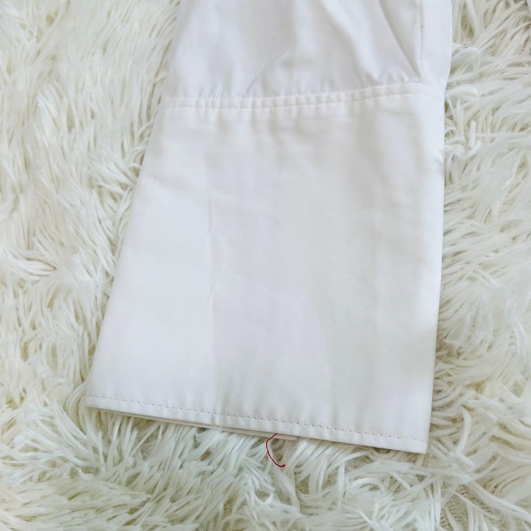 23ss エンフォルド スタンダードシャツ 白 比翼 長袖 mサイズ