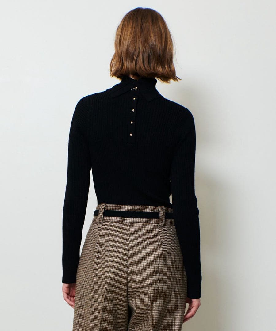 allureville 2WAYネックリブタートル