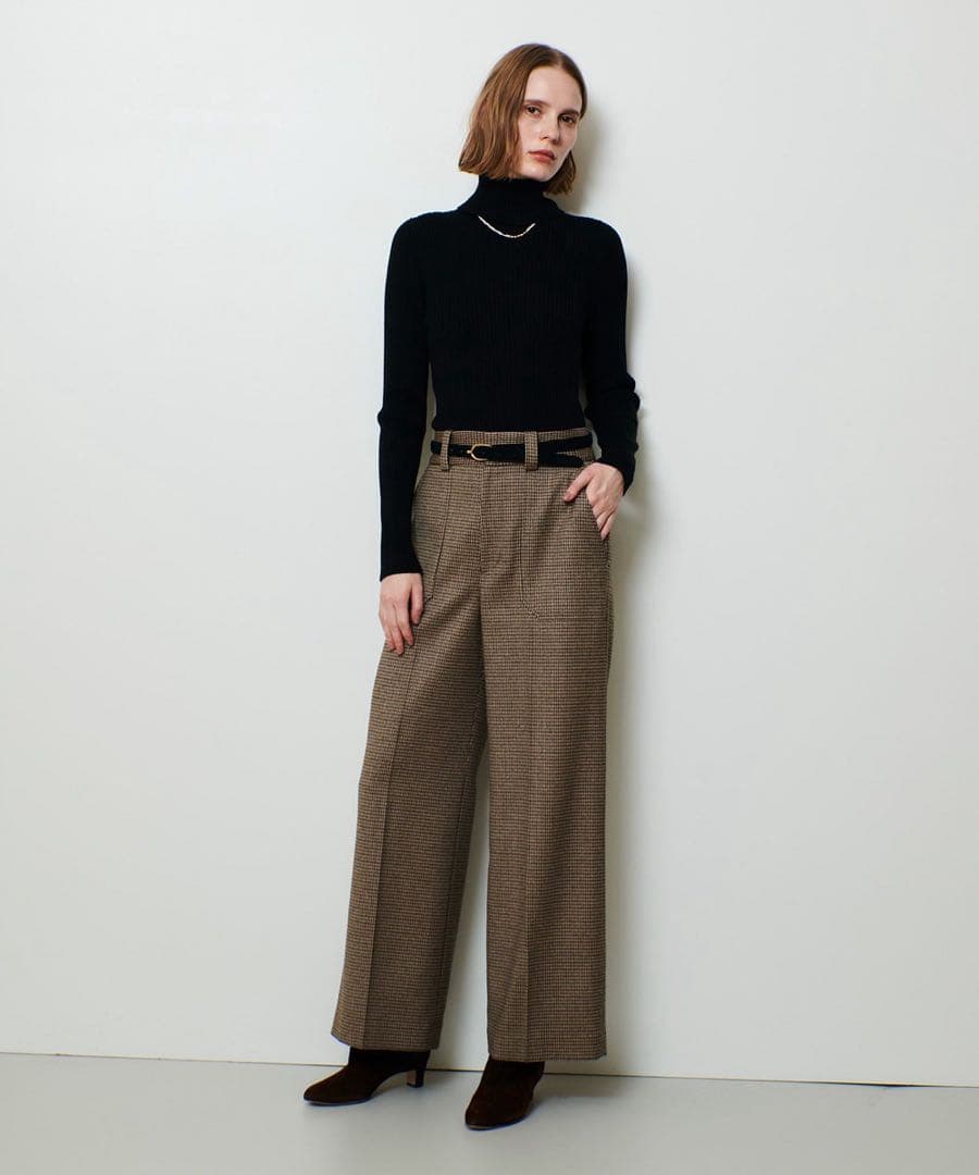 allureville 2WAYネックリブタートル