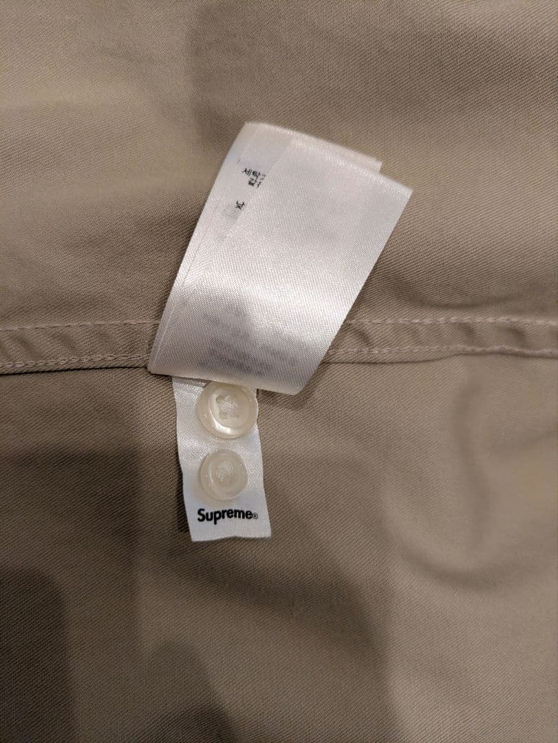 Supreme ベージュ ボタンダウンシャツ