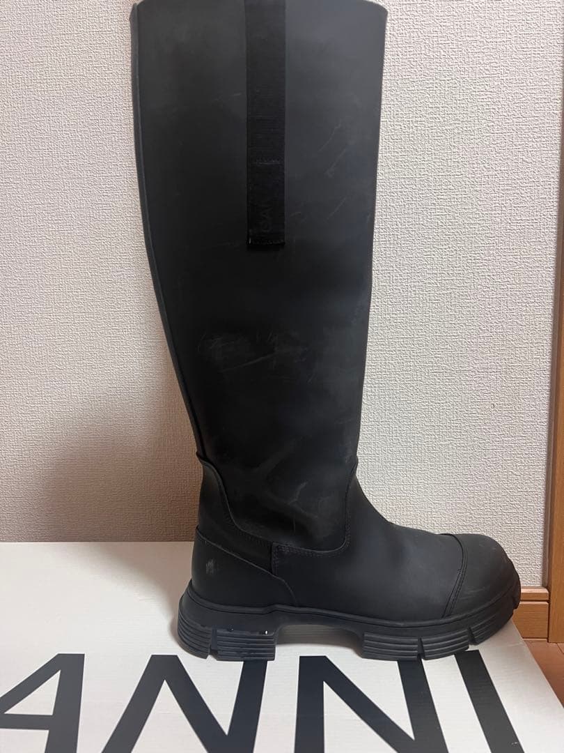 靴 GANNI Recycled Rubber Country Boot