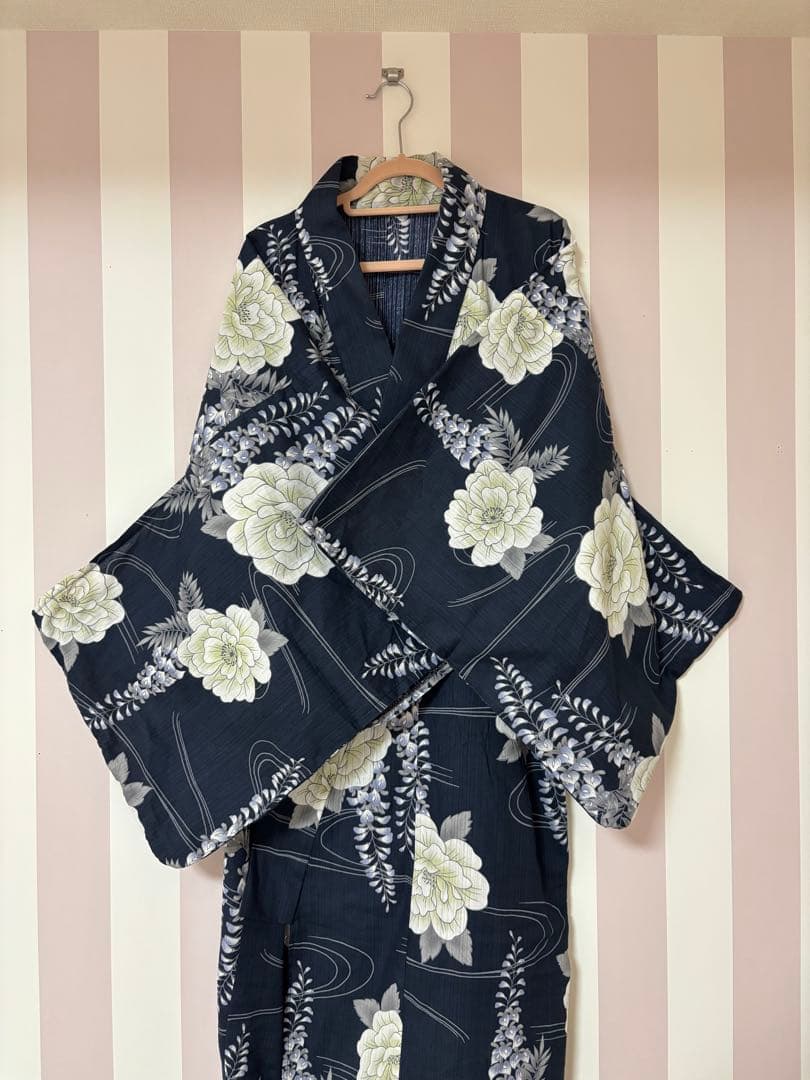 凪の藤ながれ dita Dita ディータ 5点セット 浴衣 帯 下駄 足袋