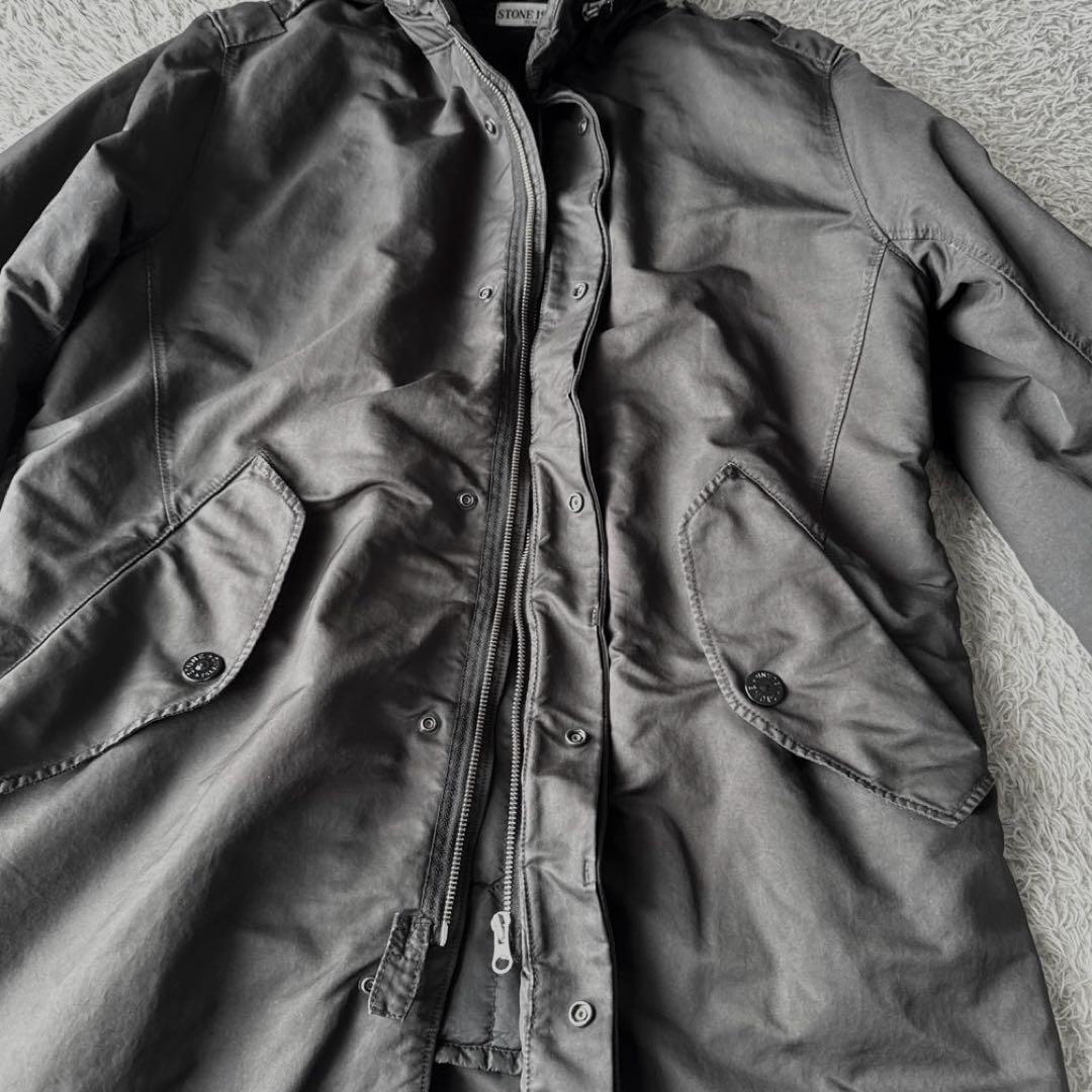 2009AW ストーンアイランド　モッズコート　ブラック　モード　大きめM