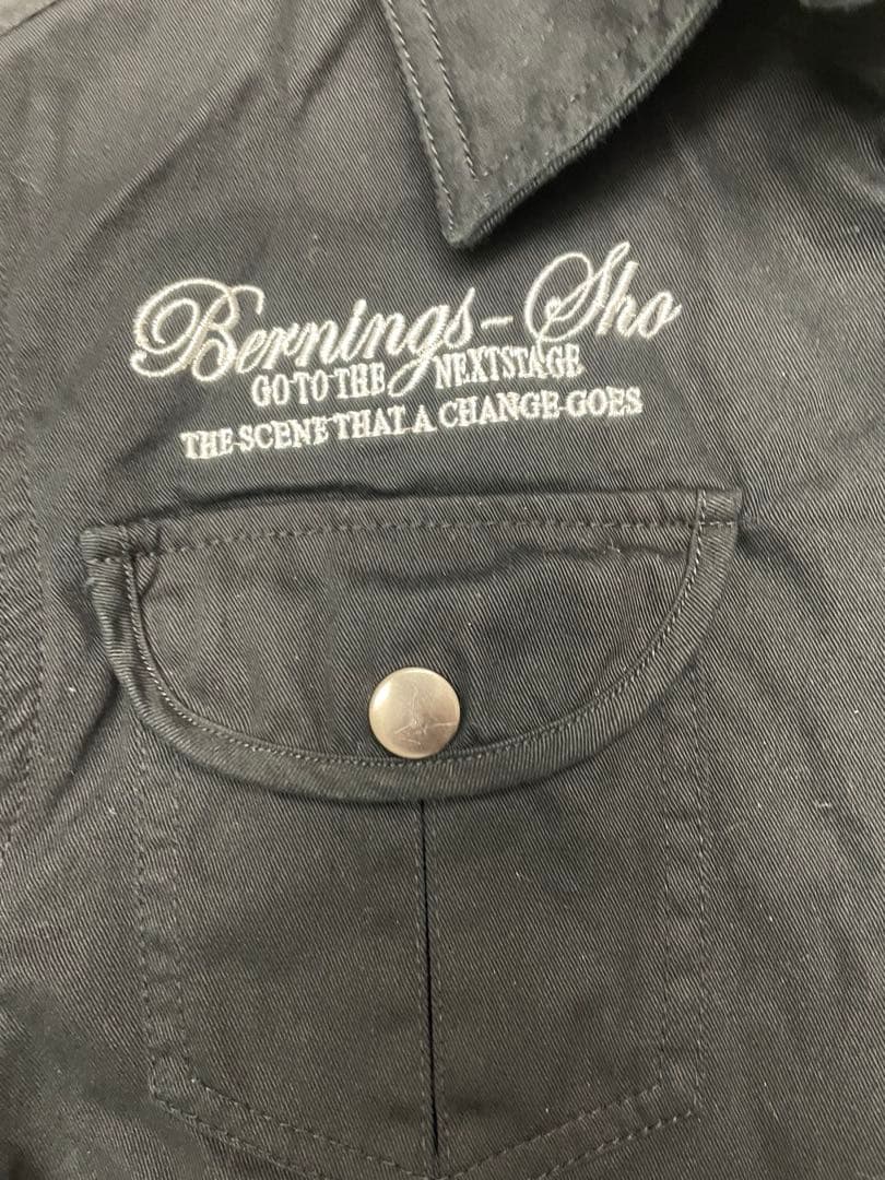 美品✨　BERNINGS-SHO ツナギ スカル刺繍 オールインワン　Lサイズ