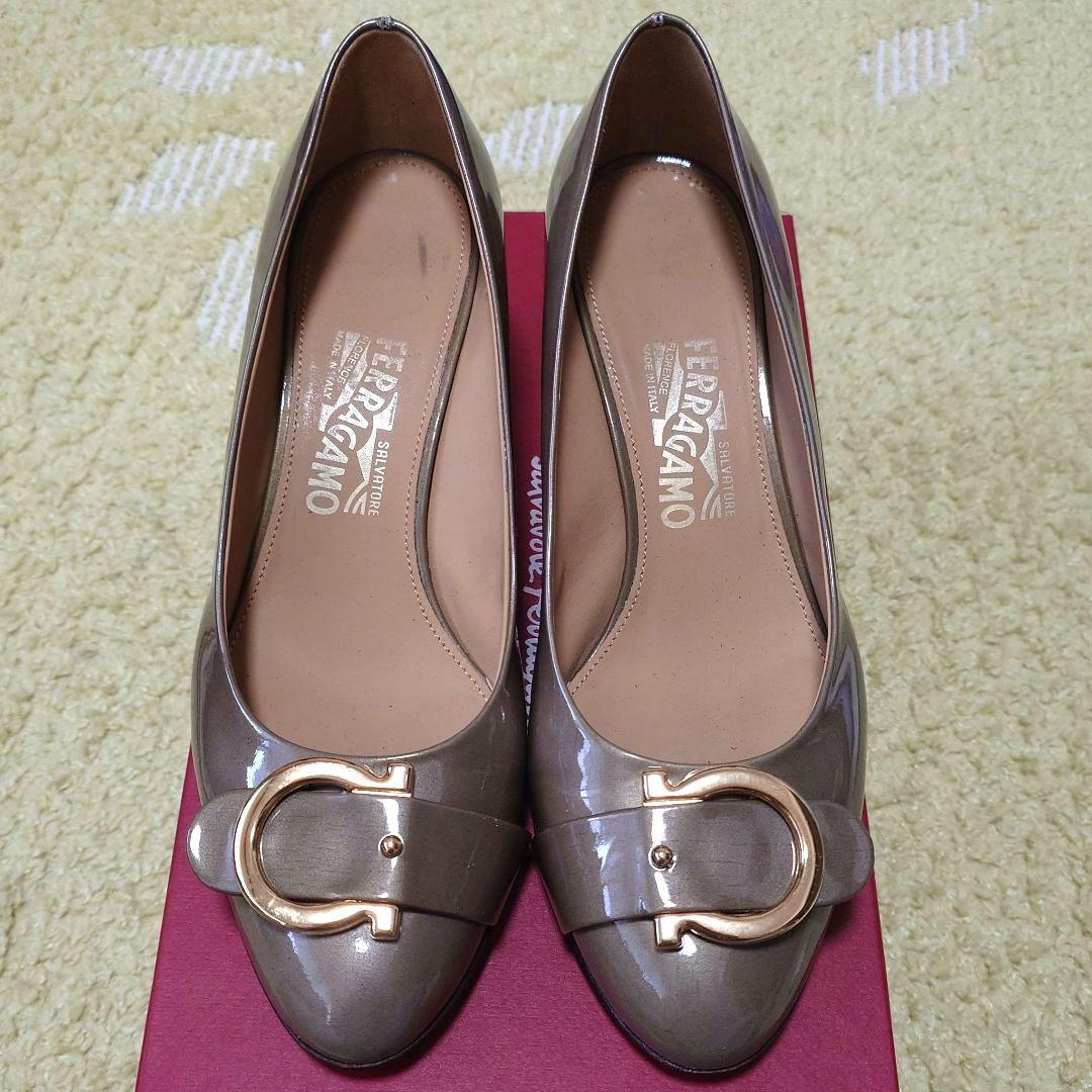 【Ferragamo】サイズ8 1/2　25㎝相当　ガンチーニ　フェラガモ