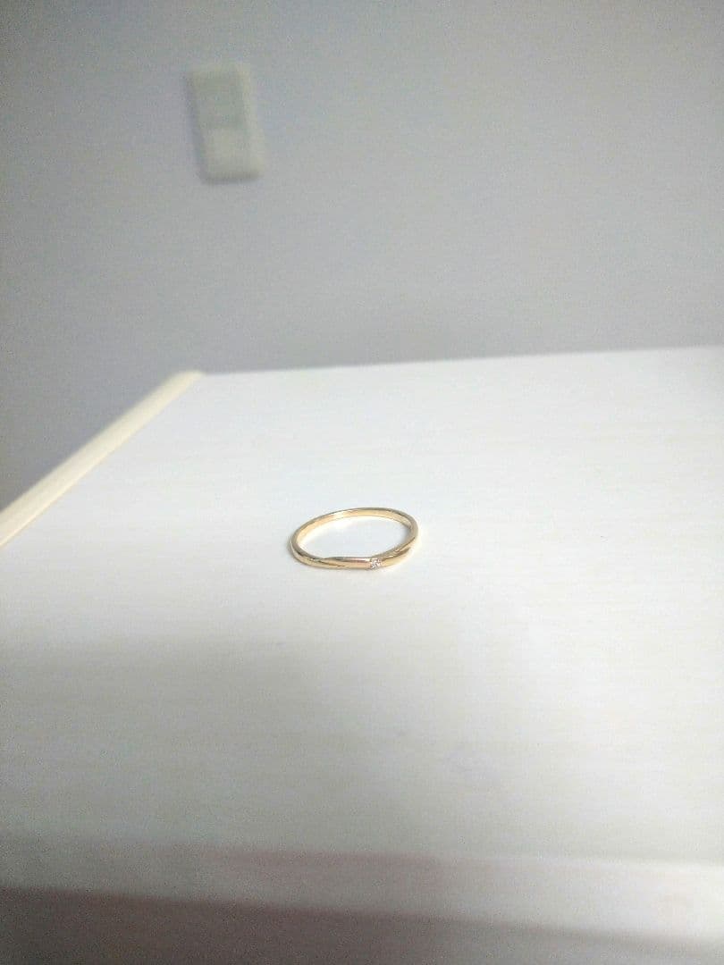 ノワールドプーペ　ｋ１０YG　　ダイヤモンドリング　 １１号