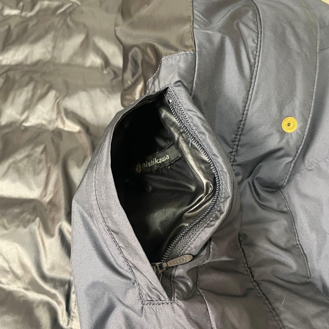 専用【極美品】ナノユニバース 2020AW 西川ダウン ファー ネイビー S