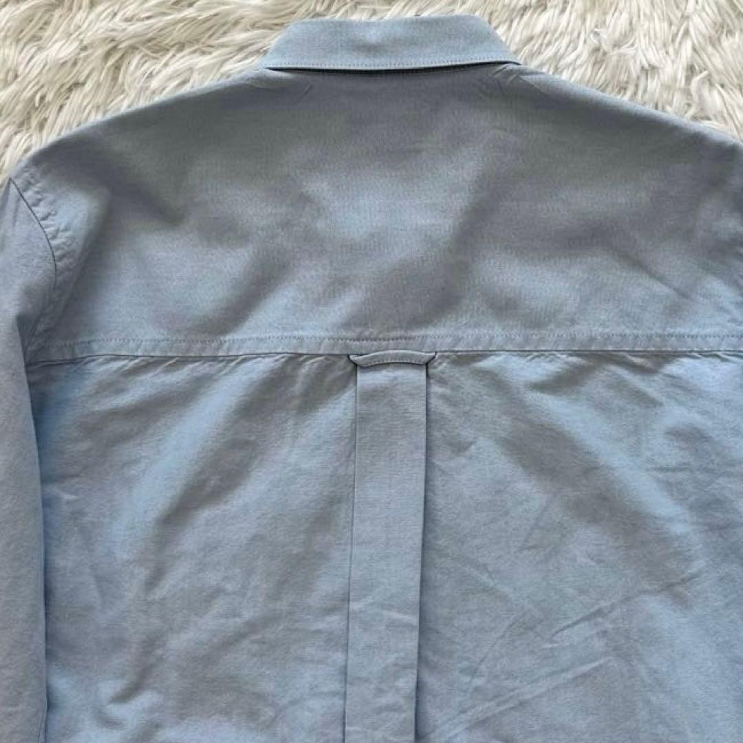 美品✨アミパリス 長袖 シャツ ハート ロゴ ライトブルー 水色 38 M