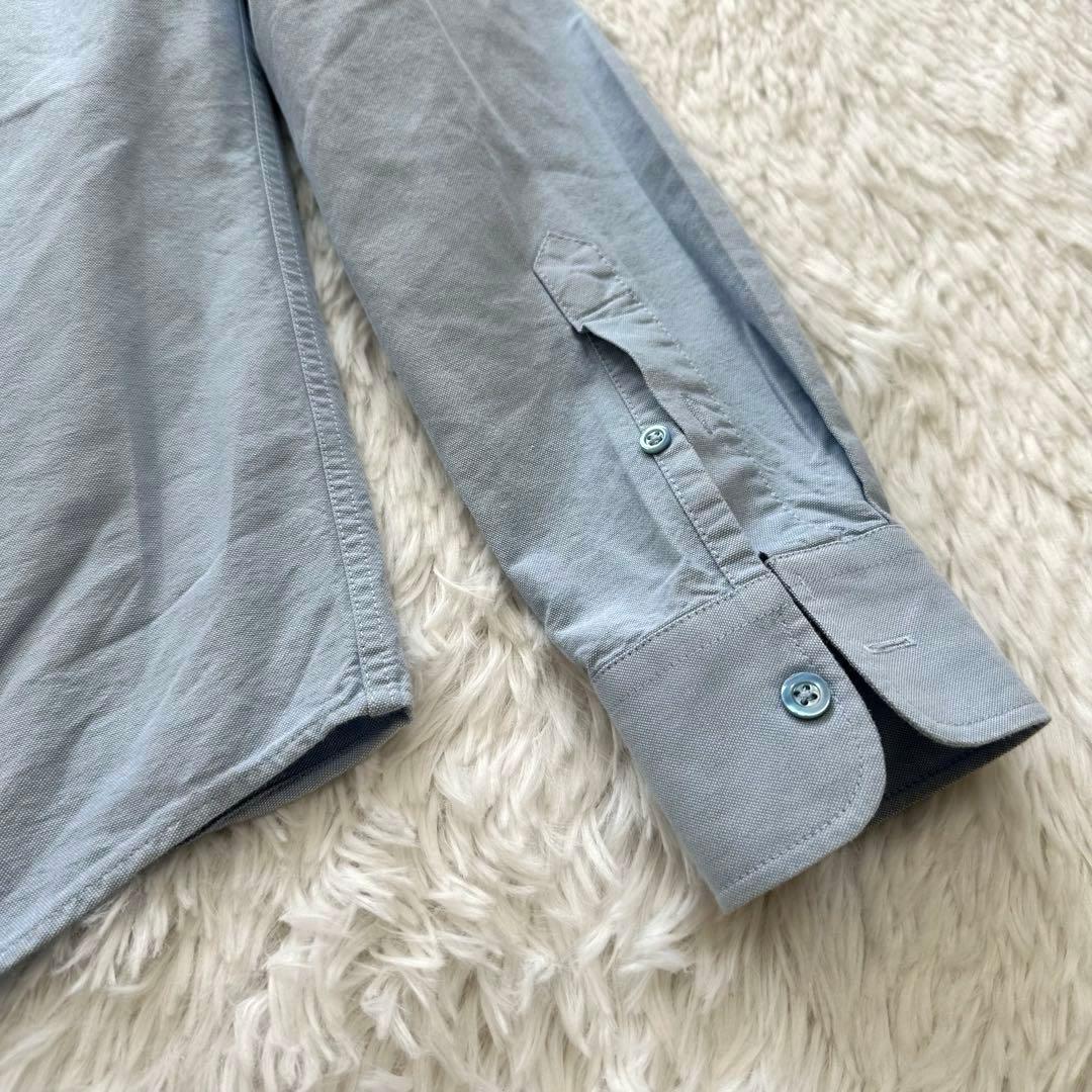 美品✨アミパリス 長袖 シャツ ハート ロゴ ライトブルー 水色 38 M