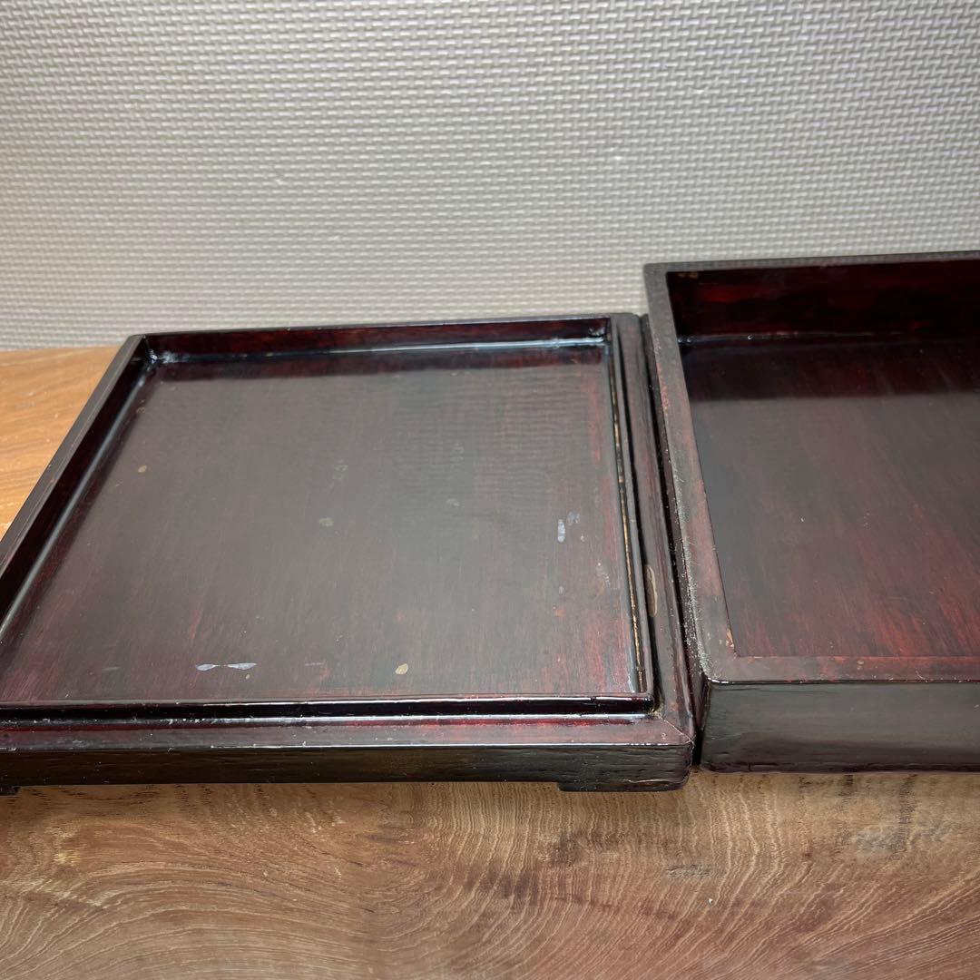 ⭕️澄泥硯　⭕️正方硯　中国　縁起の金運シンボル　ヒキガエル　色合い綺麗