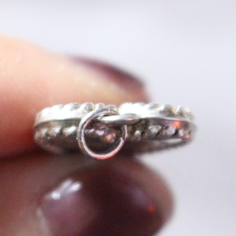 40s　スウィートハートジュエリー　WW2　ピュアハート　ターコイズ　青　石