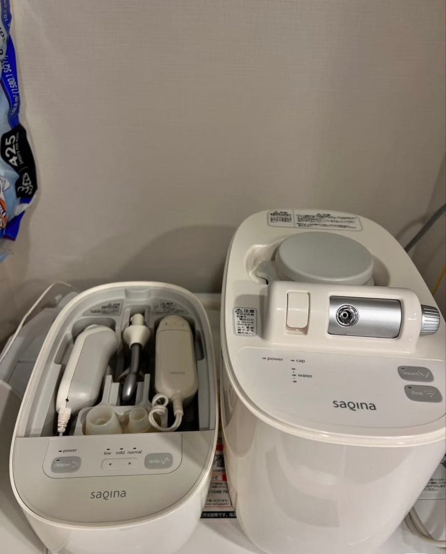 saqina 美顔器 ホワイト スチーム機能