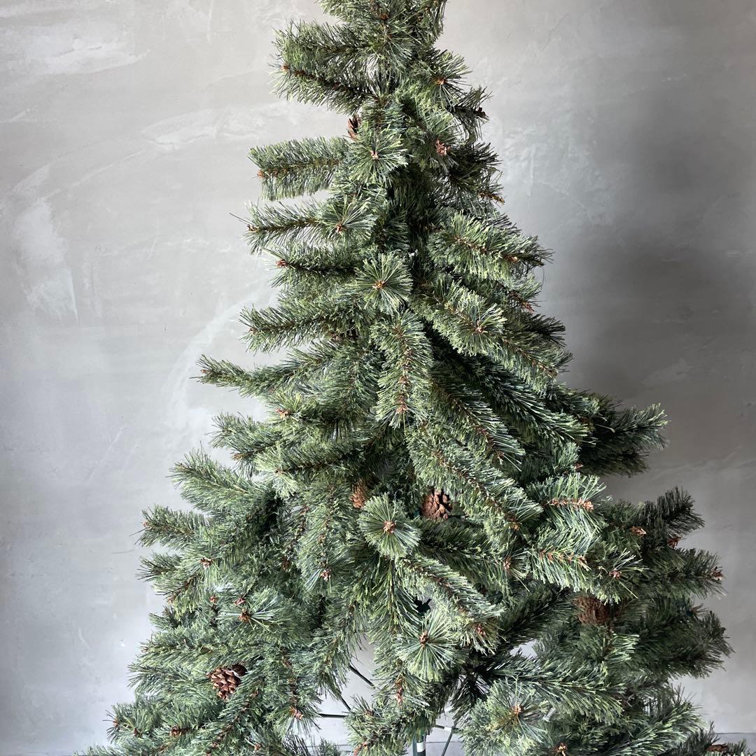 約150cm クリスマスツリー ナチュラル　松ぼっくり　折りたたみ　収納袋付き！