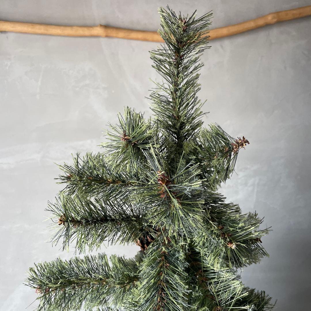 約150cm クリスマスツリー ナチュラル　松ぼっくり　折りたたみ　収納袋付き！