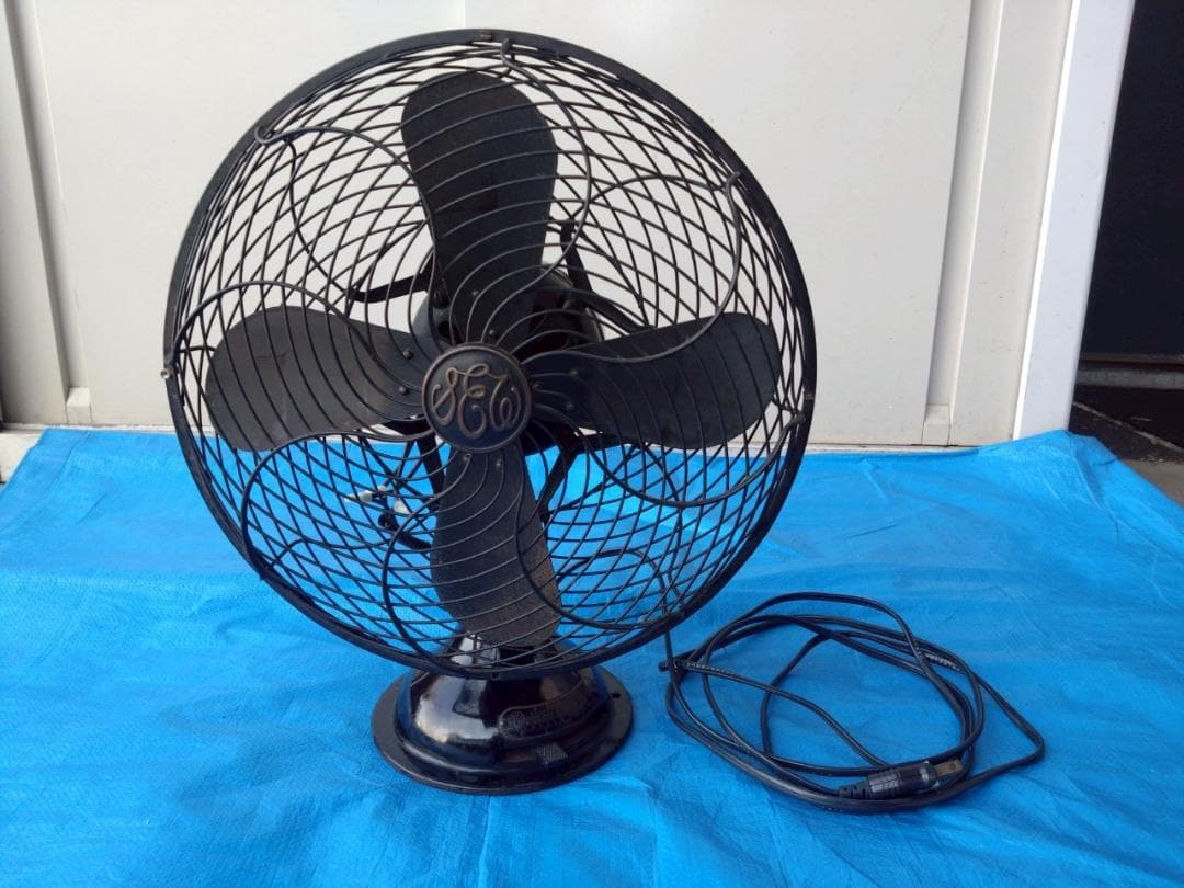 【インテリア】　扇風機　レトロ　芝浦製作所　C-7032　おしゃれ