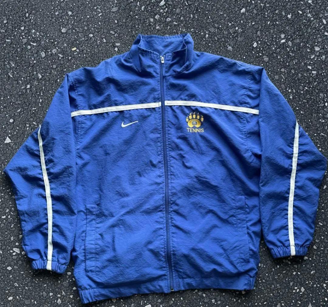 H*t様 Nike ナイロンジャケット 青 Strickland刺繍 90s 0