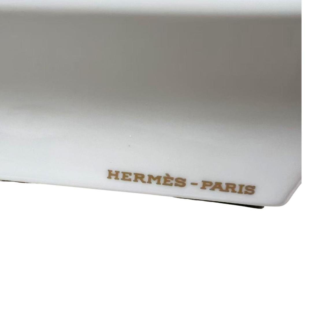 <希少> HERMES エルメス 灰皿 トレイ 小物入れ 豹 レオパード