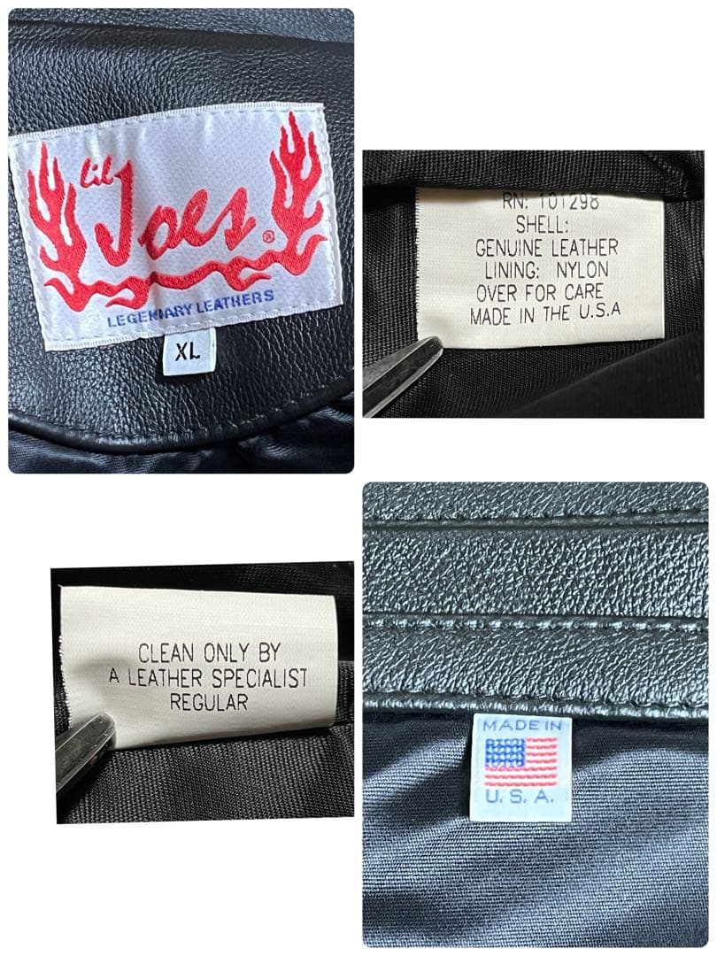 廃盤 Lil Joes リルジョー レザー ベスト XL ヘルズ　クラブスタイル