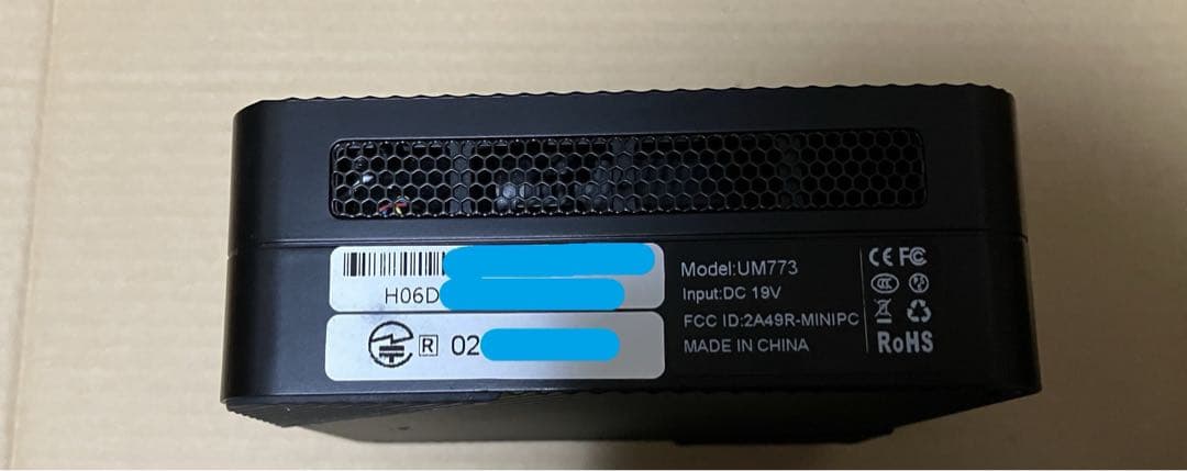 ミニPC MINISFORUM UM773 Lite Ryzen7 7735HS/32GB