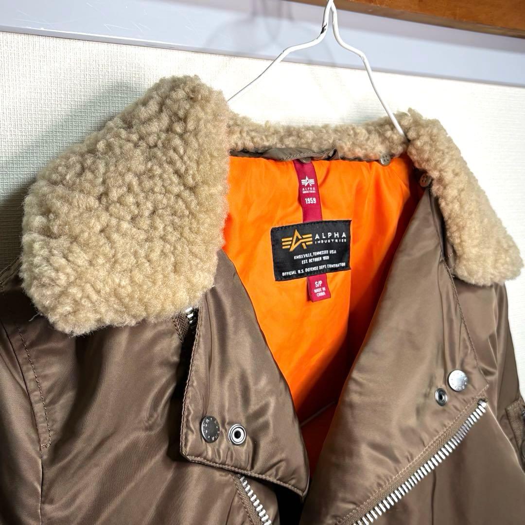 【美品】ALPHA★B-15 モッド　ボンバージャケット　ロングスリーブ　短丈