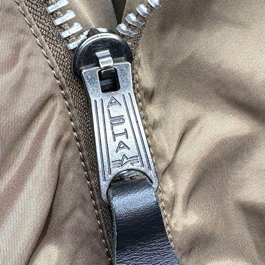 【美品】ALPHA★B-15 モッド　ボンバージャケット　ロングスリーブ　短丈