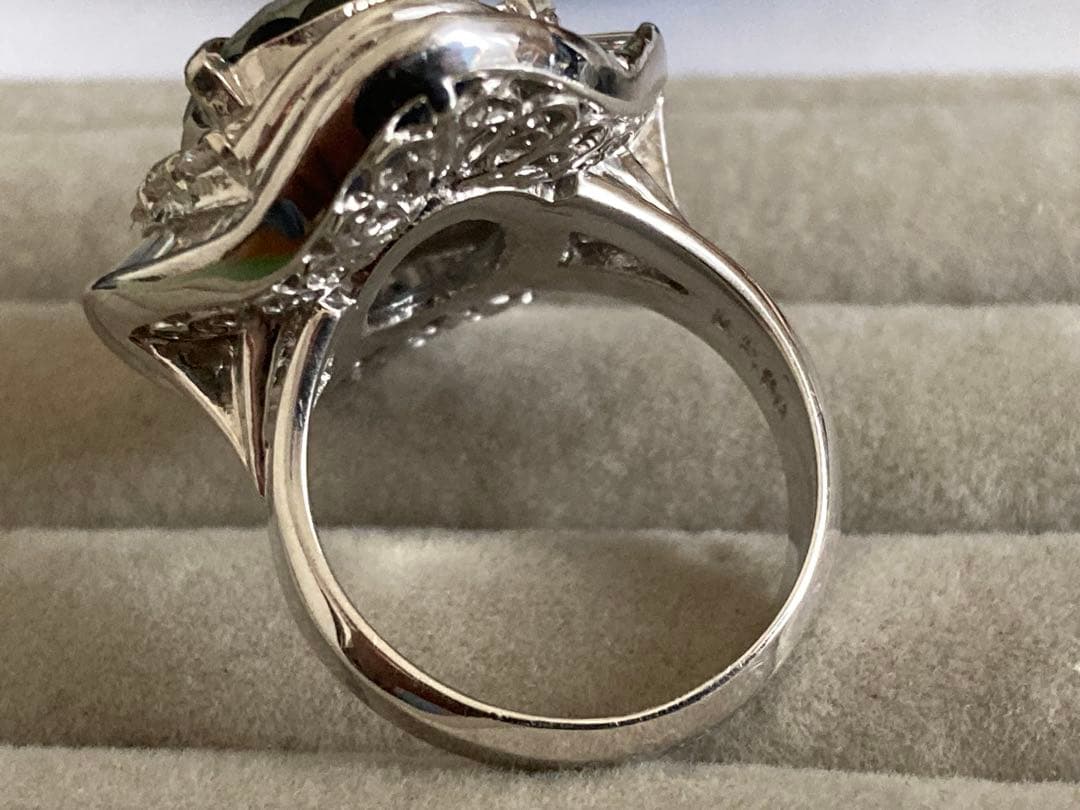 fantasyプラチナ天然サファイア7.45カラットリング