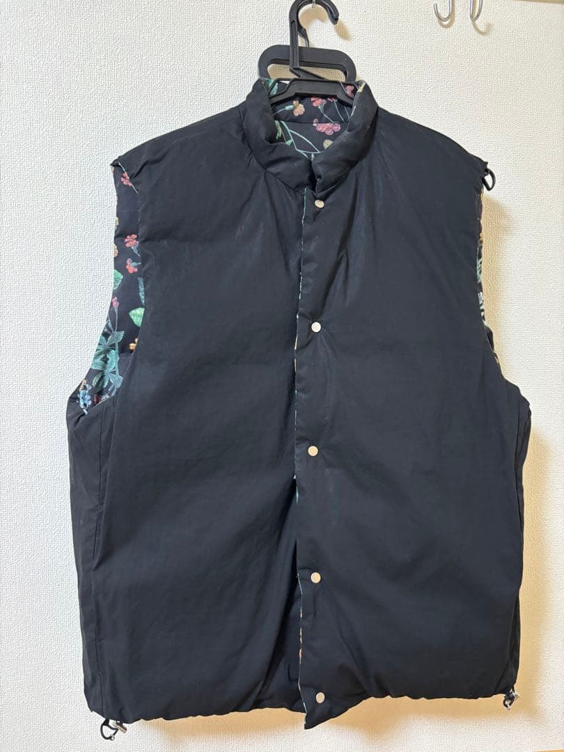 CABaN コットン PALERMOプリントダウンベスト