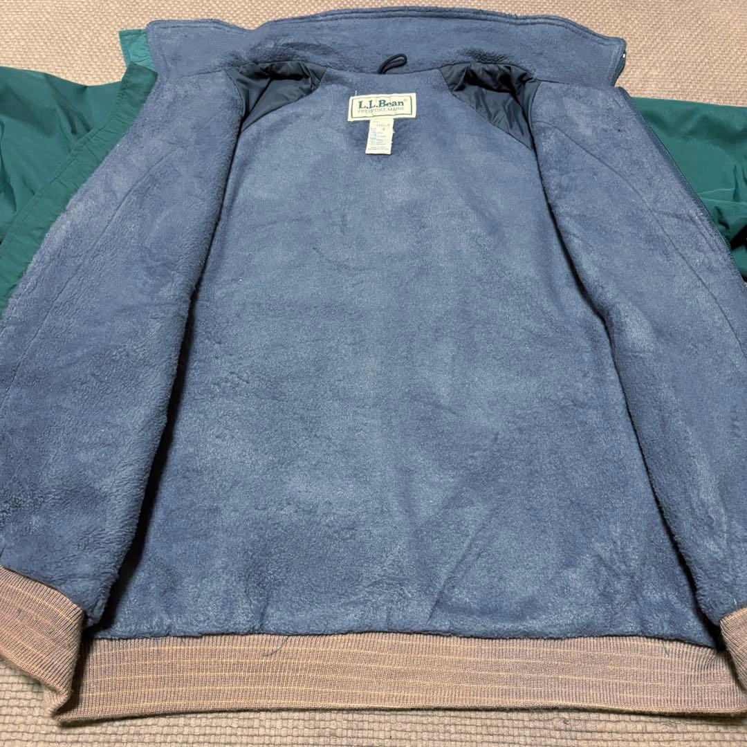 【極美品/USA製】90s L.L.Bean ウォームアップジャケット 緑 M