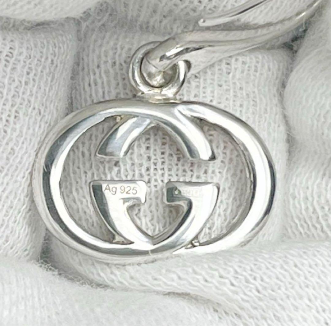 美品　GUCCI インターロッキングフープピアス　片耳