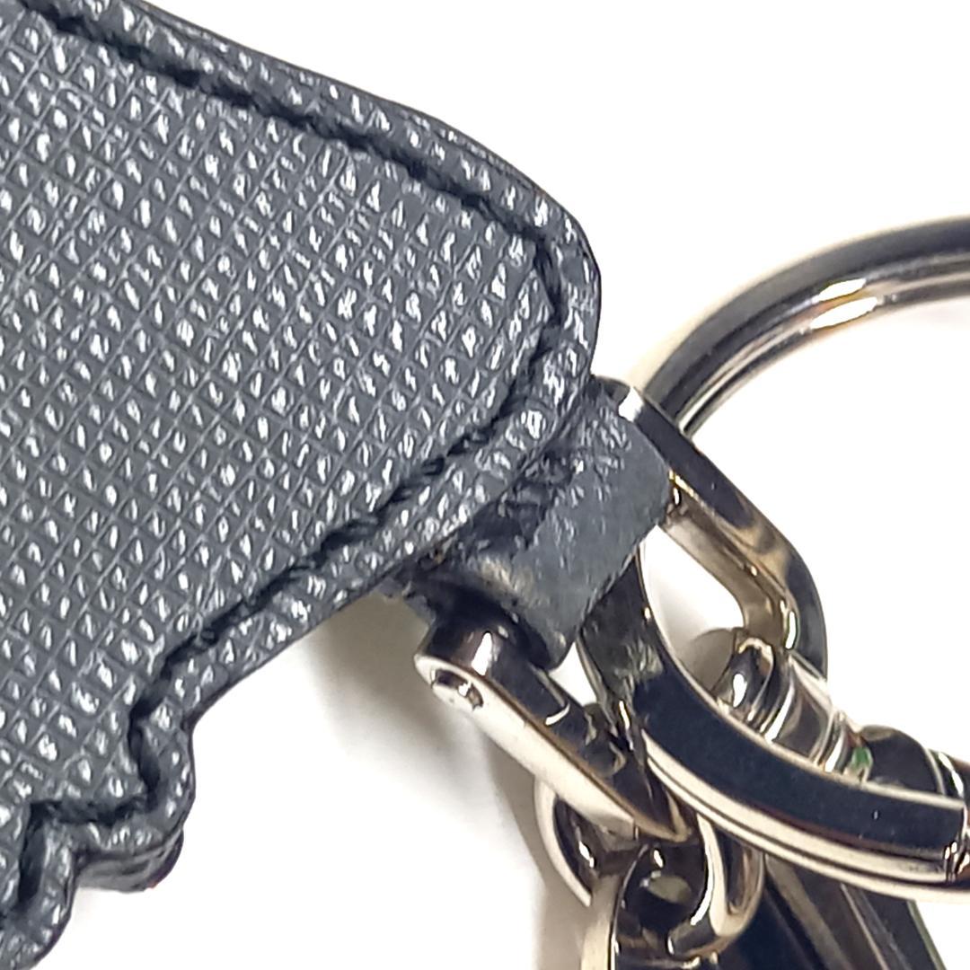 七緒様プラダ スカル ガイコツ ドクロ 王冠 キーリング キーホルダー レザー