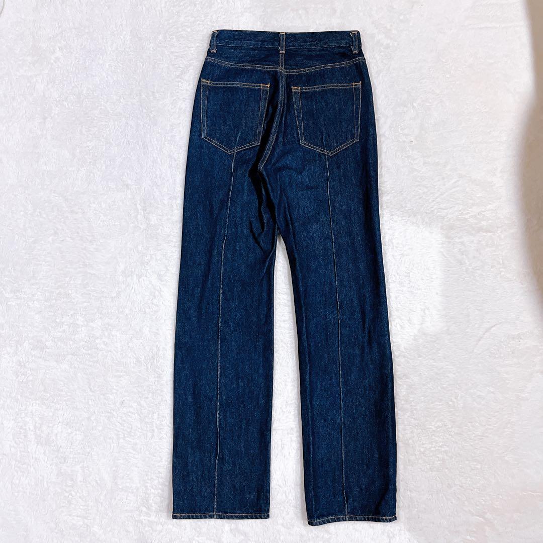 オーラリーAURALEEインディゴ　ストレートデニム