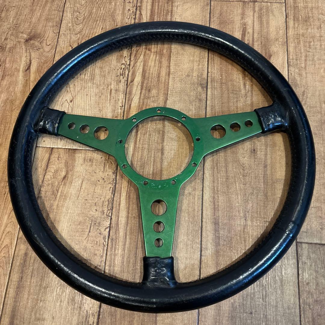 モトリタ ハンドル 39cm レザー 希少 大径