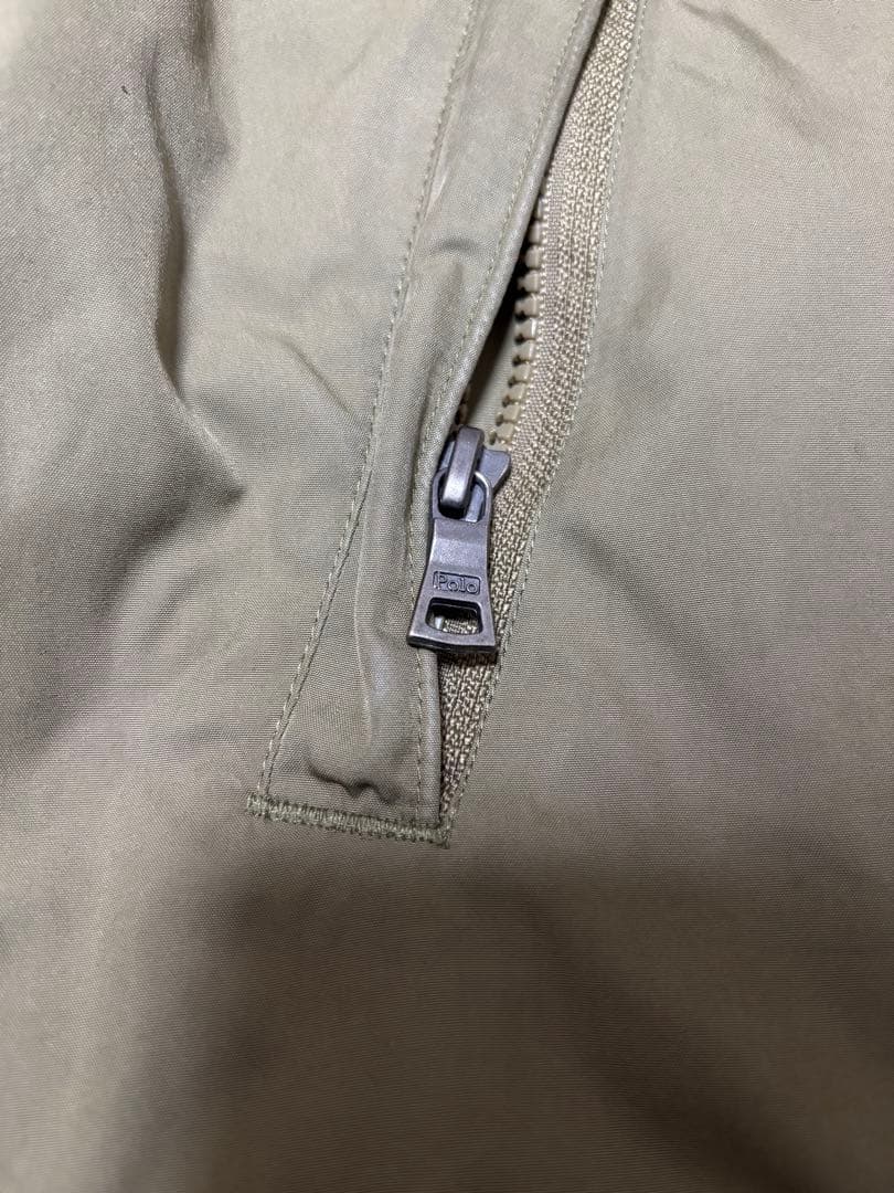美品 ポロラルフローレン 2way ブルゾン ジャケット メンズ カーキ M