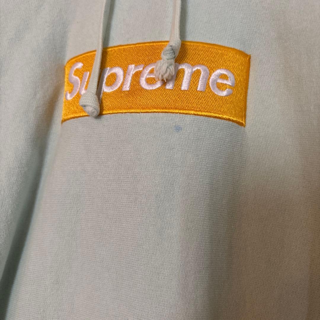 トップス Supreme Box Logo Hoodie FW17 Ice Blue