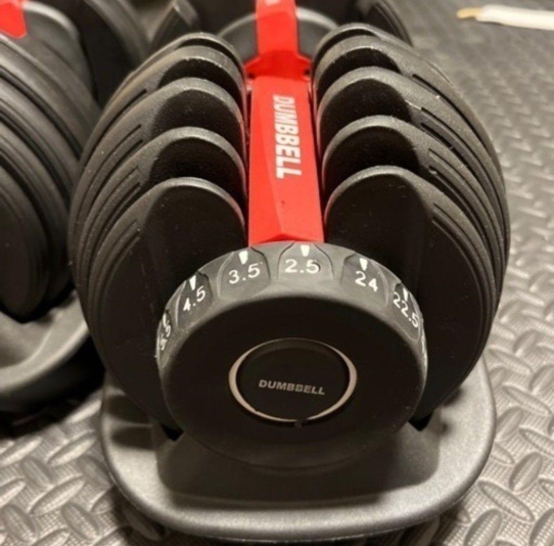 DUMBBELL 24kg 可変式ダンベル 15段階 アジャスタブルダンベル ②