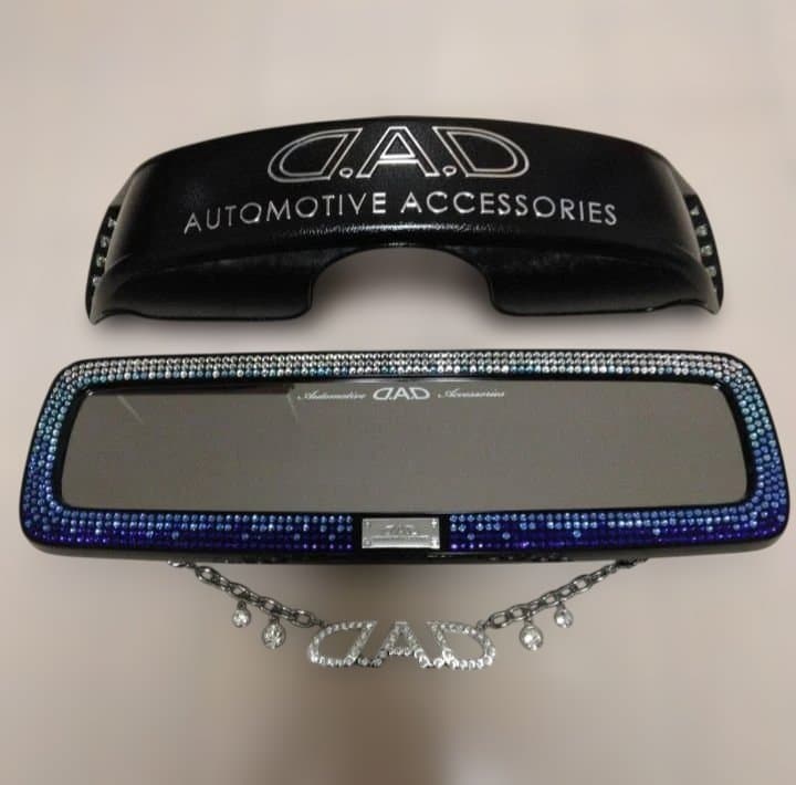 ギャルソンdad　カーテンラインストーン　エメラルド　ミラーセット