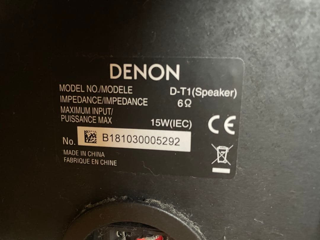 DENON D-T1 コンポ　スピーカー　2018年製