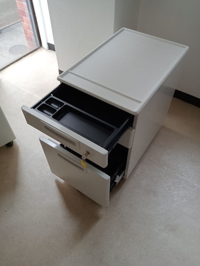 【特別キャンペーン】デスク サドキャビネット３段 プラス