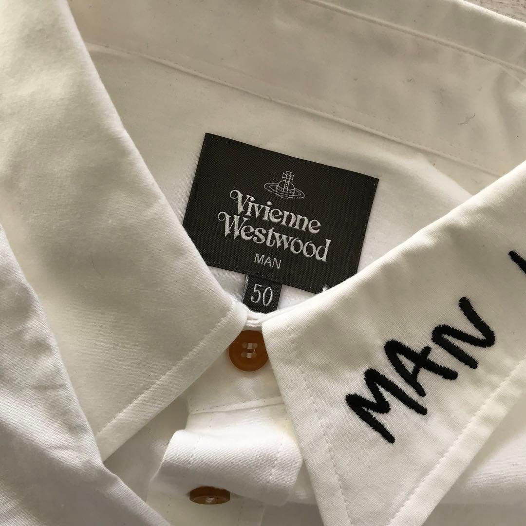 Ｖｉｖｉｅｎｎｅ ｗｅｓｔｗｏｏｄ ＭＡＮ オーブ ドレスシャツ 極美品 50